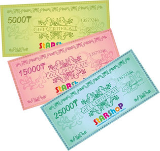 Подарочные сертификаты StarShop (3000)
