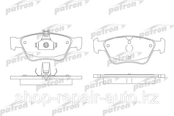 Тормозные колодки передние Mercedes W210 до V - 2,4