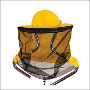 Шляпа пчеловодческая с лицевой сеткой (ткань сзади, съемная сетка), фото 2
