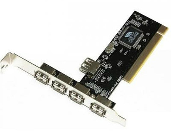 Плата PCI USB 2.0 4 порта, фото 2