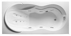Акриловая ванна Taormina 180х90 см с гидромассажем. Джакузи.(Общий массаж + спина)