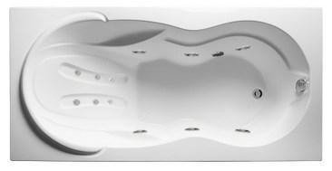 Акриловая ванна Taormina 180х90 см с гидромассажем. Джакузи.(Общий массаж + спина), фото 2