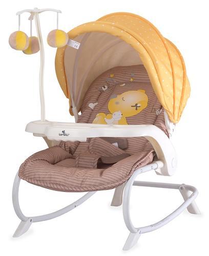 Стульчик-качалка LORELLI DREAM TIME Бежево - Желтый / Beige & Yellow My Baby 1809