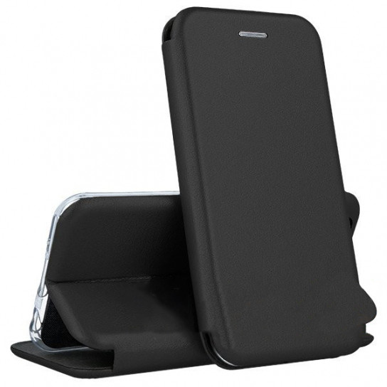 Кожаный книжка-чехол Open case для Samsung Galaxy J2 PRIME (черный)