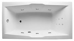 Акриловая ванна Korsika 190х100 см с гидромассажем. Джакузи.(Общий массаж + спина)