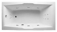 Акриловая ванна Korsika 190х100 см с гидромассажем. Джакузи.(Общий массаж + спина), фото 2
