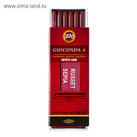 Грифель Koh-I-Noor для цанговых карандашей, 5.6 мм, сепия, красно-коричневый