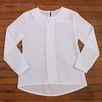 Блузка для девочки, цвет белый, рост 134