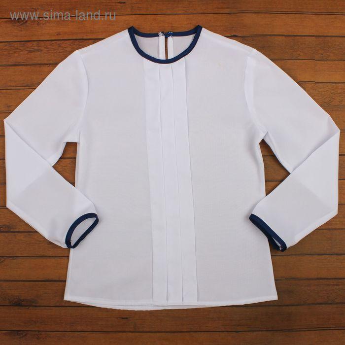 Блузка для девочки, цвет белый, рост 134