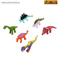 Набор динозавров "Цветные динозавры", 6 фигурок, МИКС