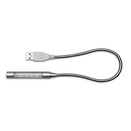 Гибкий LED фонарик из пластика и алюминия, USB разъем, фото 2