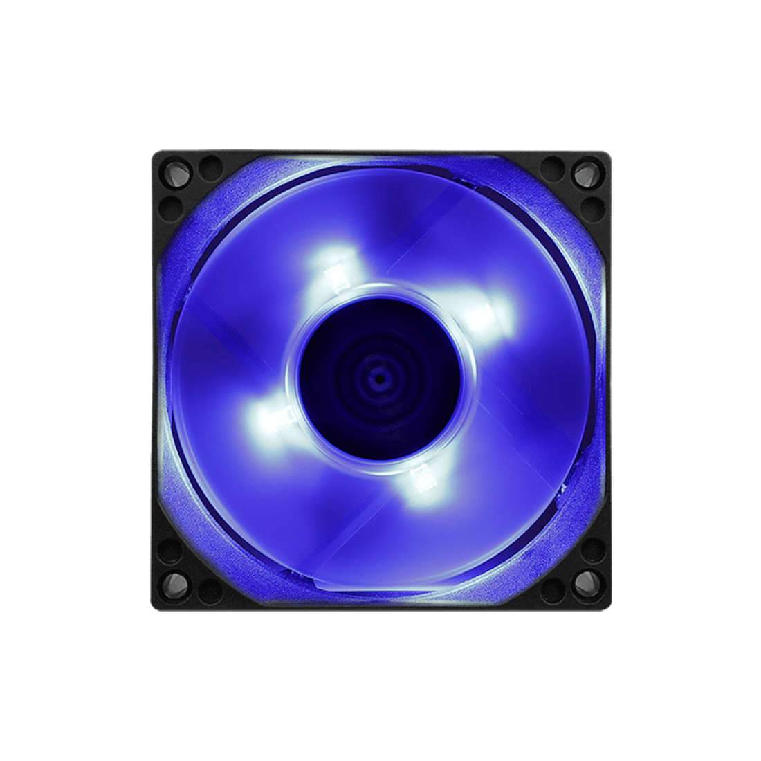 Кулер для кейса, AeroCool, Motion 8 Blue-3P, 80мм, 2000±10%об.мин, 3pin, Габариты 80х80х25мм, Чёрно-Синий - фото 1 - id-p57926823