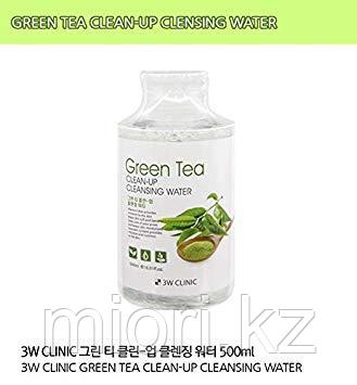 Очищающая вода 3W Clinic Green Tea Clean-Up Cleansing Water - фото 3 - id-p64304814