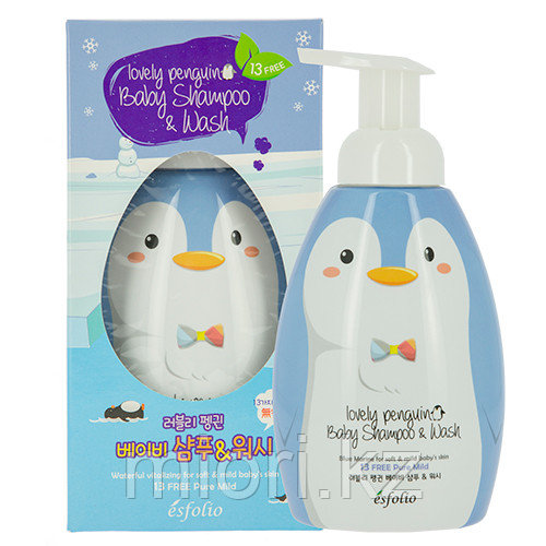 Детский шампунь-гель для душа, Esfolio Lovely Penguin Baby Shampoo & Wash - фото 3 - id-p64304878