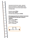 Приставная лестница с перекладинами TOPIC 1034, фото 2