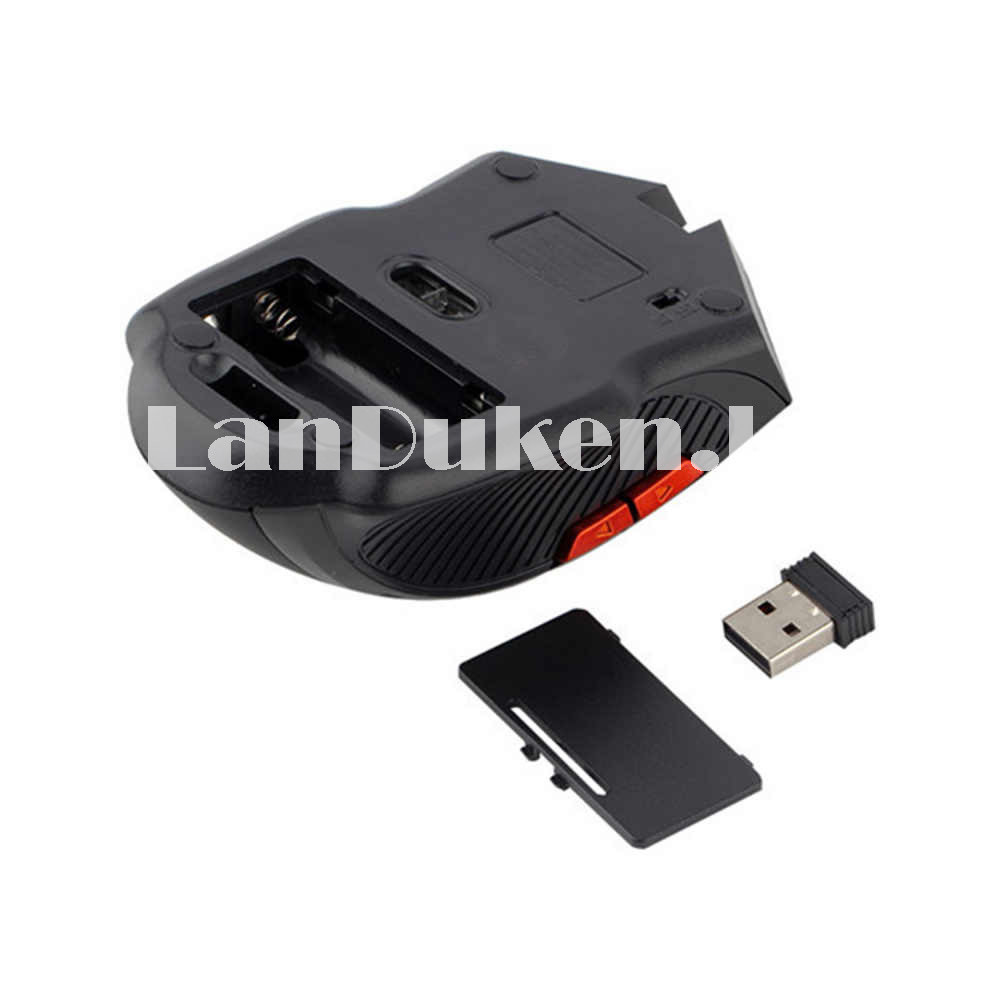 Беспроводная компьютерная USB мышь wireless 6d gaming mouse 2.4Ghz черная - фото 2 - id-p64311544