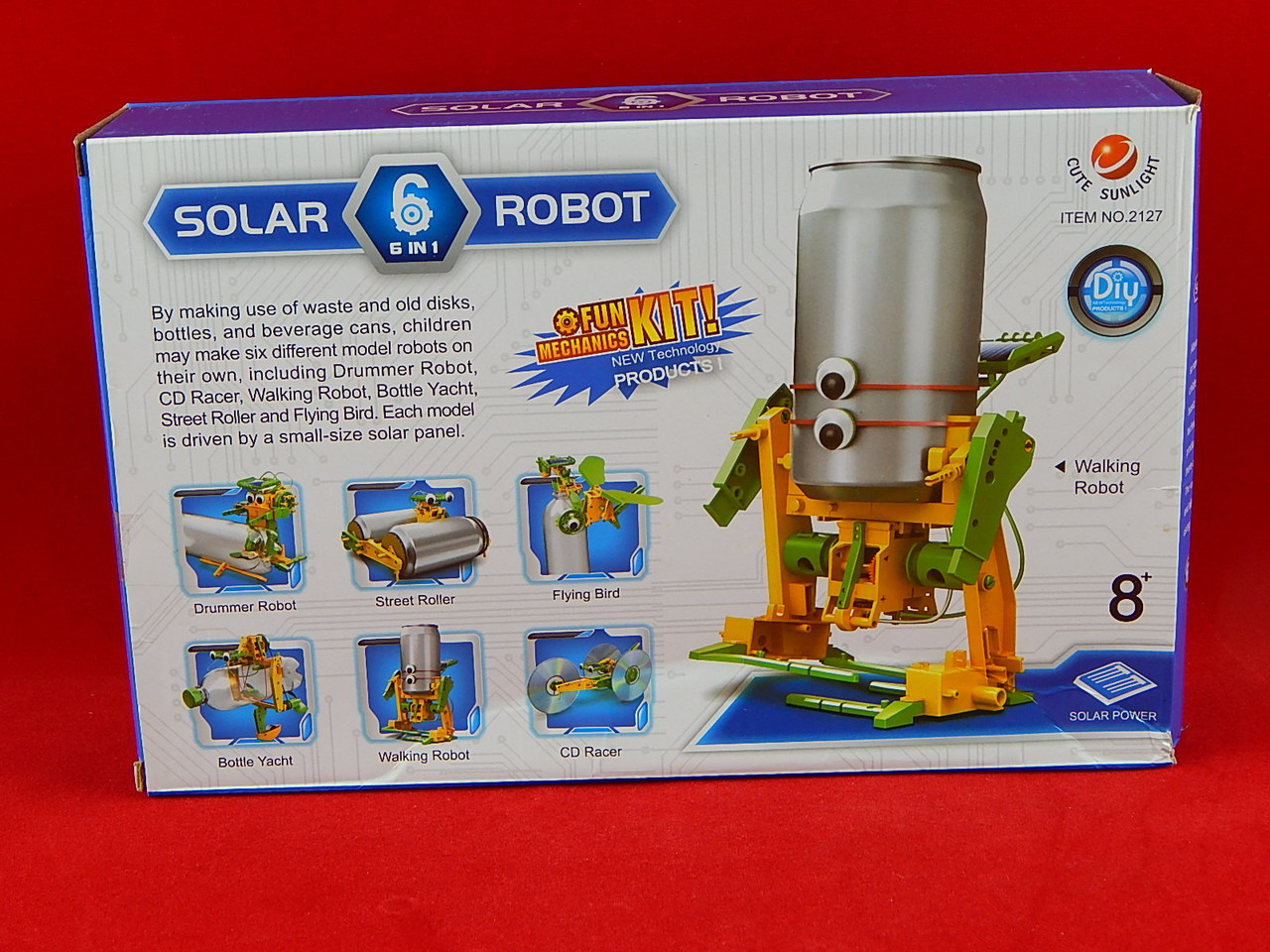 Конструктор Solar Robot 6 в 1, на солнечных батареях - фото 1 - id-p64317796