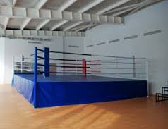 Ринг боксерский с помостом 5 х 5 высота 1 м (боевая зона 4м х 4м)