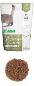 Влажный корм для кошек Nature's Protection with Chicken & Salmon Weight Control курица/лосось (паучи)