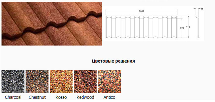 Композитная черепица GERARD Milano