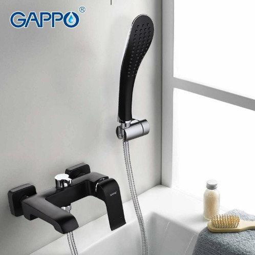 Смеситель для ванны Gappo черный G3250 - фото 1 - id-p64326274