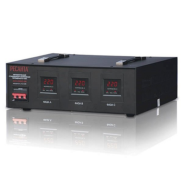 Стабилизатор напряжения РЕСАНТА ACH-4500/3 ЭМ