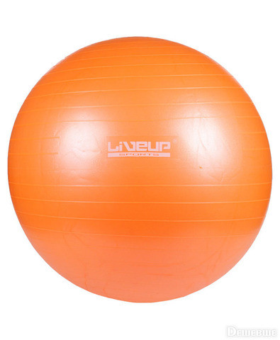 Мяч гимнастический для фитнеса GymBall LIVE UP [55, 65, 75 см, антивзрыв] с насосом (65 см) - фото 1 - id-p64327892