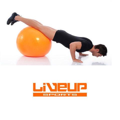 Мяч гимнастический для фитнеса GymBall LIVE UP [55, 65, 75 см, антивзрыв] с насосом (65 см) - фото 4 - id-p64327892