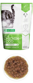 Влажный корм для кошек Nature's Protection with Chicken & Cod Urinary Health курица/треска (паучи)