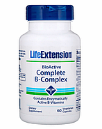Life Extension, Биоактивный комплекс витаминов группы B, 60 вегетарианских капсул, фото 3