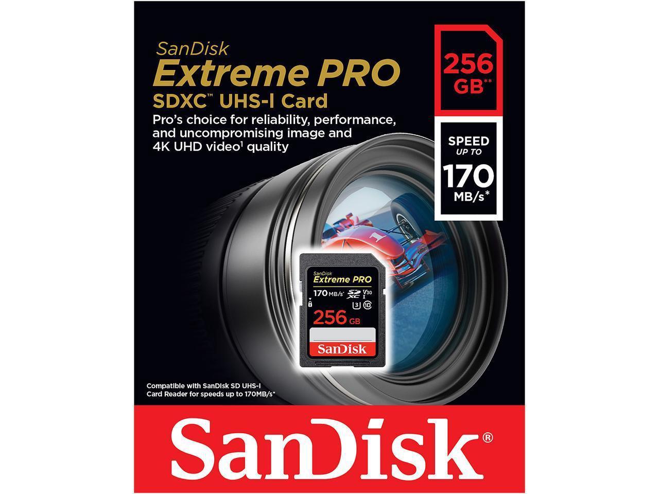 SanDisk Extreme Pro SDXC UHC-I 256GB 170MB/s