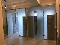 Перегородка из матового стекла (маталюкс)