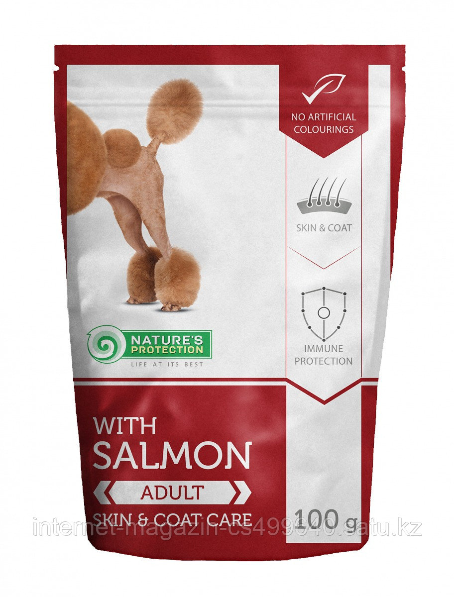 Влажный корм для собак всех пород Nature's Protection with Salmon Skin & Coat Care с лососем