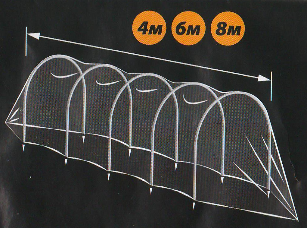 Парник "Гармошка" 4 метра - фото 2 - id-p4868348