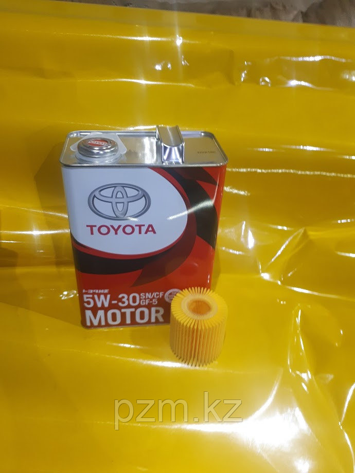 Замена масла в двигателе (масло + фильтр) Toyota Allion оригинальное моторное масло тойота 5W30, фото 1
