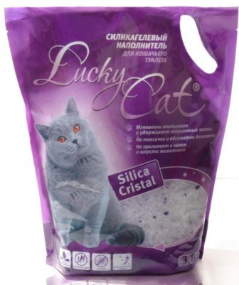 Lucky Cat 22л (10кг) без аромата Лаки Кэт Силикагелевый наполнитель для кошачьего туалета - фото 2 - id-p4883029