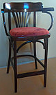 Кресло барное деревянное высокое с мягким сидением "Аполло Люкс" (КМФ 306-01-2), фото 8