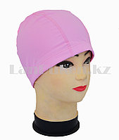 Комбинированная шапочка для плавания матовая Розовый