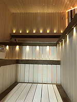 Финская сауна "ЗВЕЗДНОЕ НЕБО" (с парообразователем). Размер = 2,4 х 2,5 х 2,2 м. г. Капчагай, зона отдыха "Мarine Club". 6