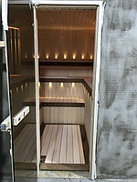 Финская сауна "ЗВЕЗДНОЕ НЕБО" (с парообразователем). Размер = 2,4 х 2,5 х 2,2 м. г. Капчагай, зона отдыха "Мarine Club". 7