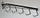 Кронштейн наклонный 5 крючков настенный арт. 30019, фото 2