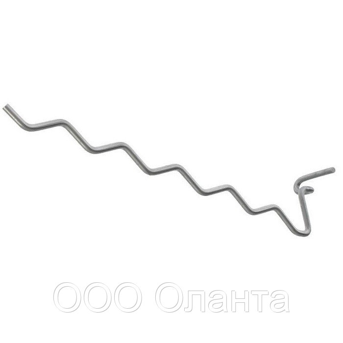 Крючок-змейка (L-150 мм) цинк арт.ЕК107/150, фото 1