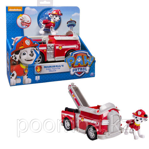 Пожарная машина спасателя и щенок Маршалл. Paw Patrol