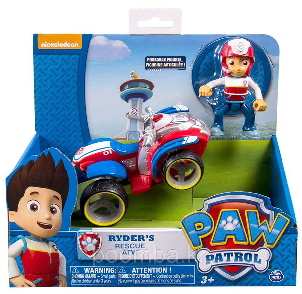 Спасательный автомобиль с фигуркой Зик Райдер Paw Patrol Щенячий патруль
