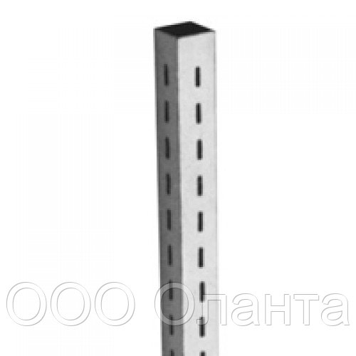 Труба квадратная с перфорацией 25х25 мм (L=2400 мм) хром арт. 104А4