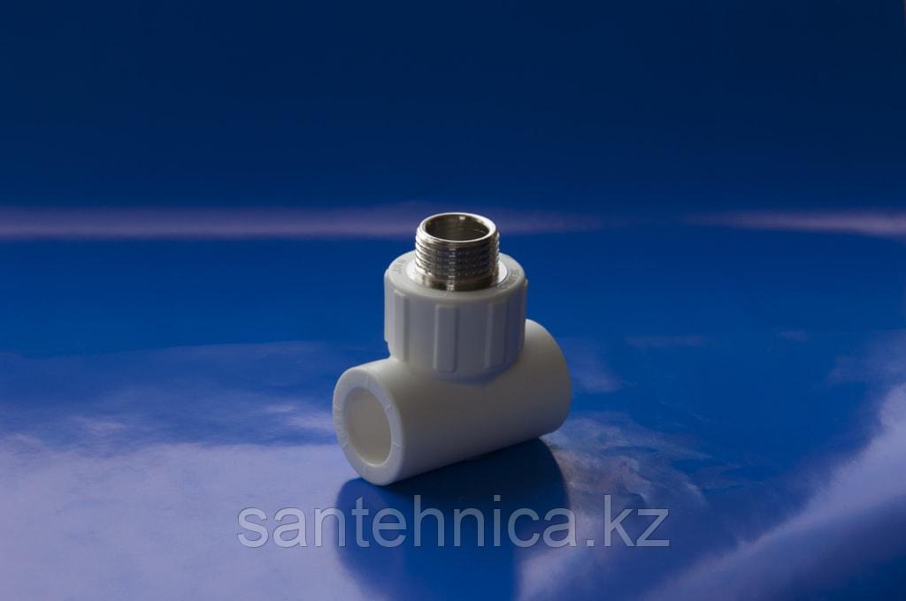 Тройник комб. 20х1/2 "П" PPRC (БЕЛЫЕ) (150/50)