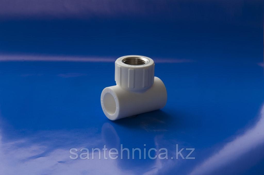 Тройник комб. 20х1/2 "М" PPRC (БЕЛЫЕ) "Политэк" (150/50)