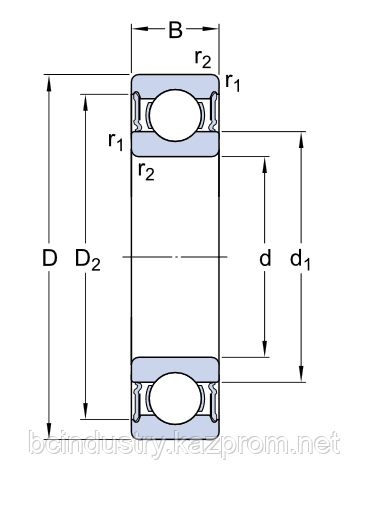 6206-2RZ   подшипник SKF