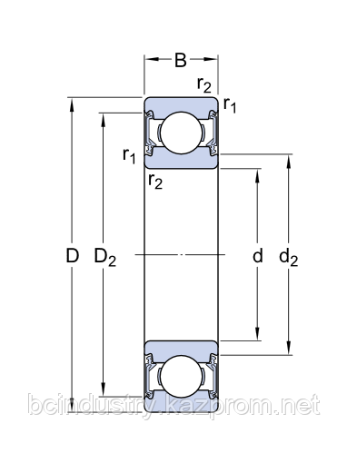 6003-2RZ/LHT23   подшипник SKF