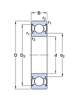 6003-2RZ/LHT23   подшипник SKF